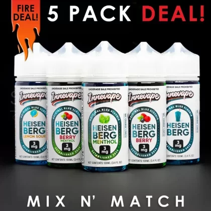 Innevape – Heisenberg Eliquid – Mix and Match (5 Pack) 500ml