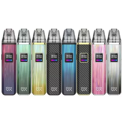 Oxva Xlim Pro Pod Kit - Colour#Gleamy Cyan>Gleamy Pink>Black Gold>Gleamy Red>Gleamy Grey>Black Carbon>Gleamy Blue>Gleamy Green>Fancy Feather>Brown Leather>Brown Wood>Grey Leather