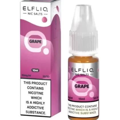 Grape Nic Salt E-Liquid - ElfLiq - 10mg - PG 50%