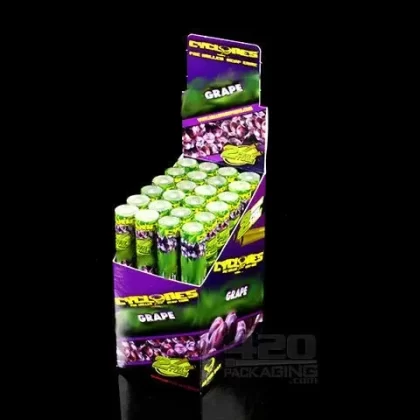 Cyclones Grape Flavored Hemp Cones 24/Box - Ejuicewarehouse