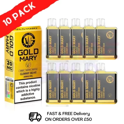 Gold Mary 600Puff Box of 10