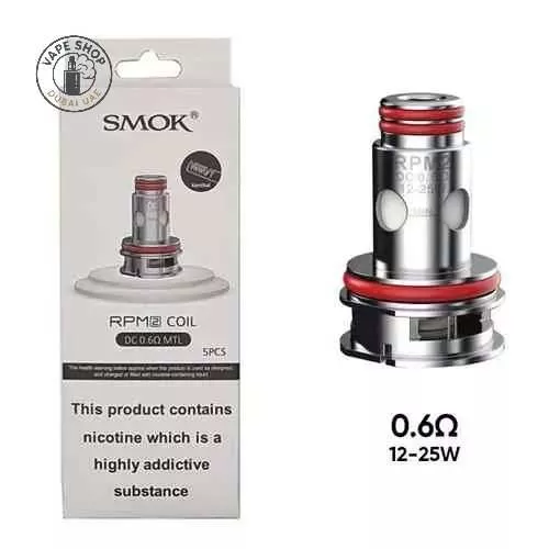 SMOK RPM 2 Coils 0.6ohm DC MTL & 0.16 Meshed Replacement Coils in