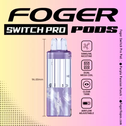 Purple Passion Punch – Foger Switch Pro Pod | 30K Puffs