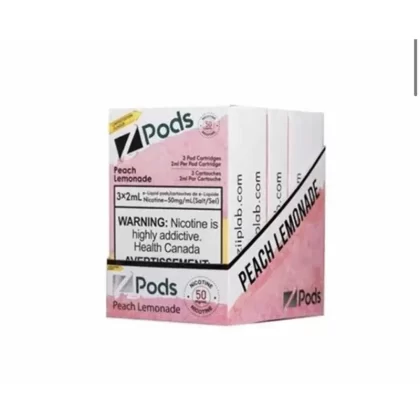 Z pods STLTH Compatible – Peach Lemon - Nicotine#Supreme Nic Blend 2% with 50 MG Throat HitOutside Ontario>Ontario