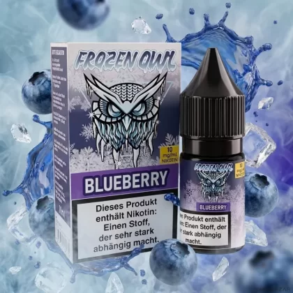 Frozen OWL Nikotinsalz Liquid – Blueberry - Vapebazar