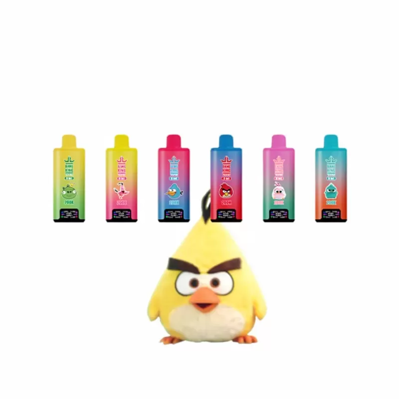 Bang King 200K 8 in 1 Flavors Disposable Vape 200,000 Puffs - Random Flavors, Blue Razz Ice & Peach Ice & Grape Ice & Mango Ice; 3-nicotine, 2-nicotine (0CAB2A) - Image 2