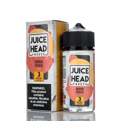 Juice Head Freeze E-Liquid - Guava Peach Freeze - 100ml - 3mg