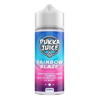 RAINBOW BLAZE E LIQUID BY PUKKA JUICE 100ML 70VG
