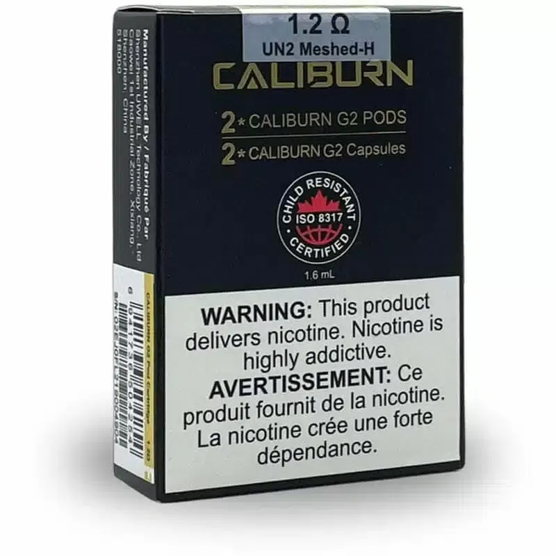 UWELL CALIBURN G2 REPLACEMENT POD (2 PACK) - 0.8ohm, 1.2ohm
