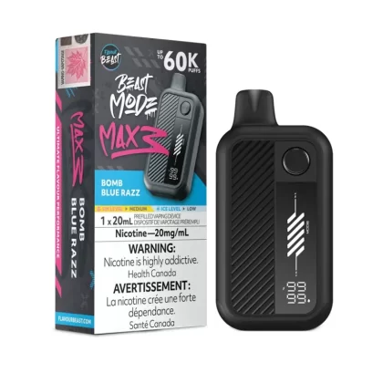 Flavour Beast - Beast Mode Max 3 (60K Puffs) - Bomb Blue Razz, Bussin Banana Iced