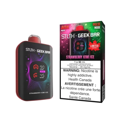 STLTH x GEEK BAR CANADA LIMITED EDITION - Strawberry Kiwi Ice - 20 mg/mL (wholeseller) - Excise AB, 20 mg/mL - AB (5C6BE7)