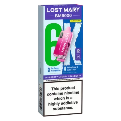 Lost Mary Vape BM6000 Blueberry Cherry Cranberry Vape Kit