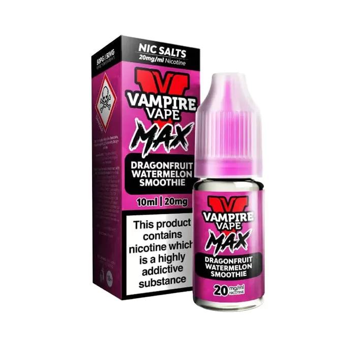 Dragonfruit Watermelon Smoothie Nic Salt E-Liquid by Vampire Vape Max - Ukecigstore