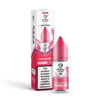 CRYSTAL CLEAR MIXED BERRIES 10ML NIC SALT E-LIQUID - Strength#5MG>10MG>20MG
