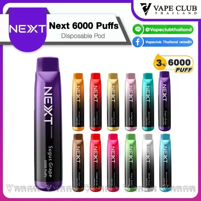 Next 6000 Puffs Disposable pod (Nexas)