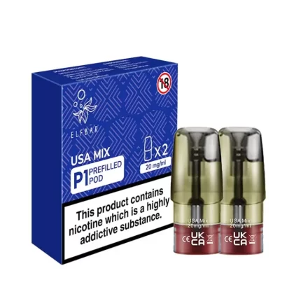 Elf Bar Mate P1 USA Mix Pods (2 Pack) - Nicotine Strength#20mg