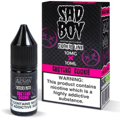 Sadboy Custard Cookie Nic Salt Vape Juice - 10 Pack - 10mg