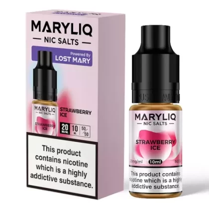 STRAWBERRY ICE NIC SALT E LIQUID BY MARYLIQ