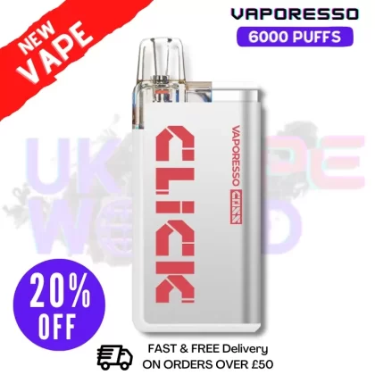 Paradise Fusion Vaporesso 6K Coss Click Disposable Kit – ONLY £8.99