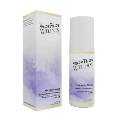 Wellness Roll On Gel – Relief Blend – Lavender, Neroli + Frankincense – 5000mg