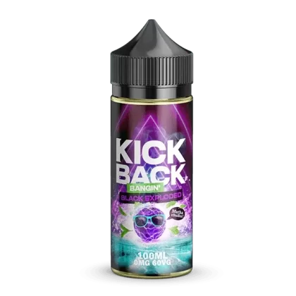 Bangin Black Exploded By Kick Back E-Liquid 100ml Shortfill - Ilovevapour