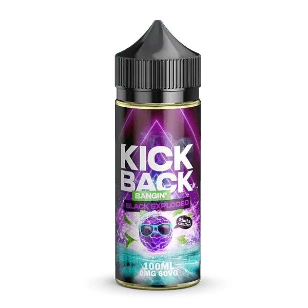 Bangin Black Exploded By Kick Back E-Liquid 100ml Shortfill - Ilovevapour