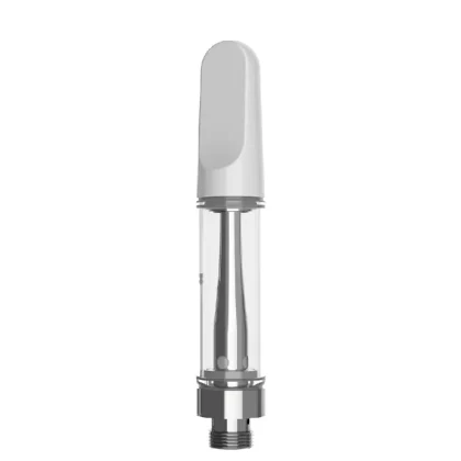 CCELL | TH2-EVO Glass Vape Cartridge with White Plastic Mouthpiece | 1mL – Snap Fit – 100 Count