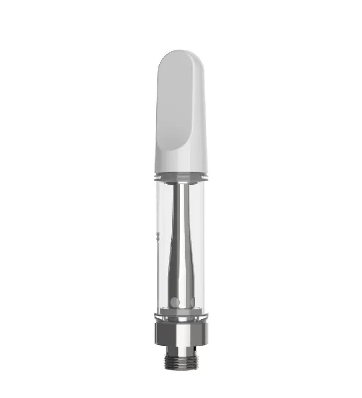 CCELL | TH2-EVO Glass Vape Cartridge with White Plastic Mouthpiece | 1mL – Snap Fit – 100 Count