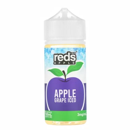 Daze – Reds Grape Apple Iced 100mL Menthol E-Juice