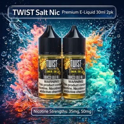 TWIST Salt Nic Premium E-Liquid 30ml 2pk - Sour Red / 35mg - Vapeciga