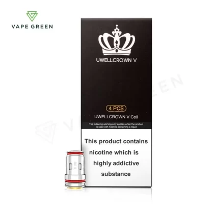 Uwell Crown 5 Replacement Coils (4 Pack) - Eliquidsupply (47689F)
