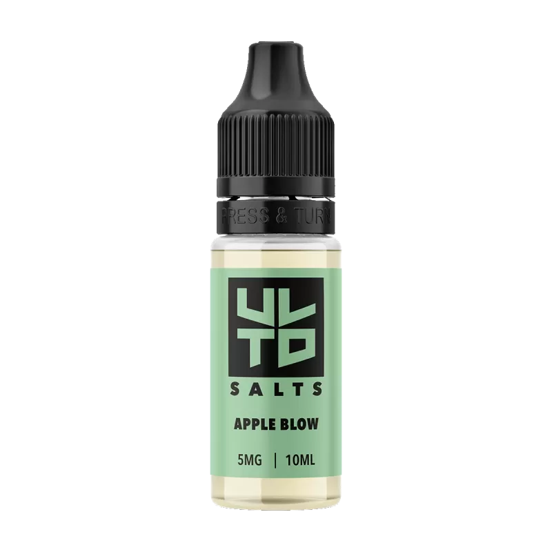 ULTD Apple Blow Nic Salt - 10ml - 5MG - Vape Product (D83C9F)
