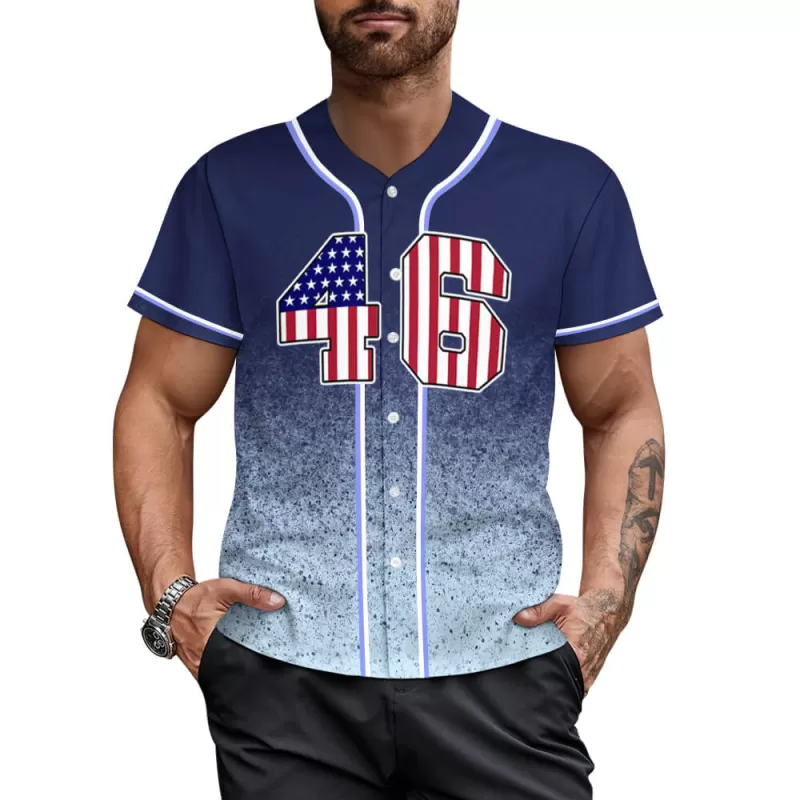 Custom design personalized men's photo baseball jersey uniform J50T (Made in China, Free Fast Shipping) - Multi-Images-Print / XL