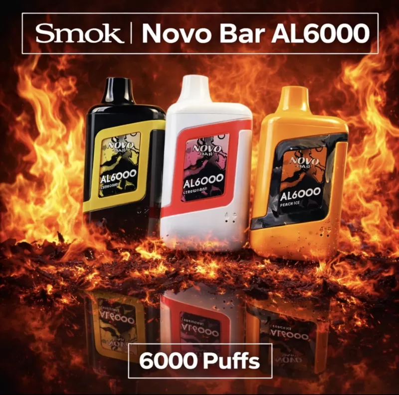 Smok Novo Bar AL6000 - Peach Ice - Vapeciga - Image 2