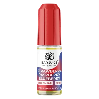 Bar Juice 5000 Strawberry Raspberry Blueberry Nic Salt Vape Juice 10ml