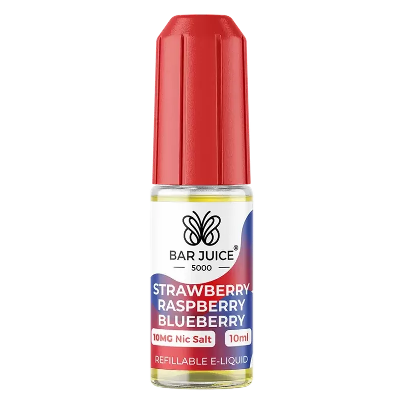 Bar Juice 5000 Strawberry Raspberry Blueberry Nic Salt Vape Juice 10ml