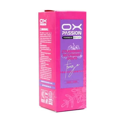 Ox Passion Freeze – Strawberry Raspberry Grape 30ml (35/55mg) - Vapebar Pk