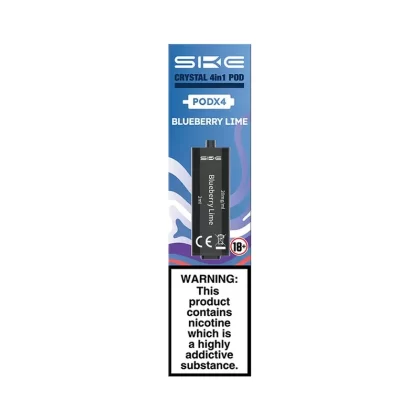 SKE Crystal 4in1 Blueberry Lime Pods (4 Pack) - Nicotine Strength#20mg (34318A)