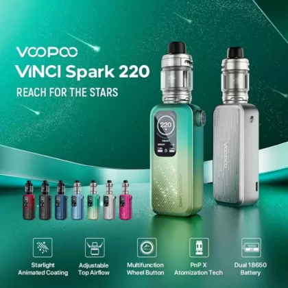 Voopoo VINCI Spark 220 Watt Kit - Space Blue, Tech Silver (8185B5)
