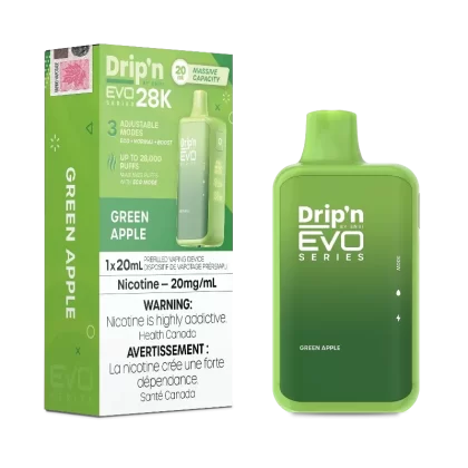 Drip’n EVO 28K Green Apple Disposable Vape