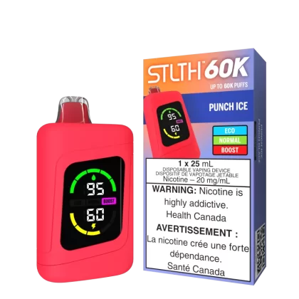STLTH 60K - Punch Ice - 20 mg/mL (wholeseller) - Excise ON, 20 mg/mL - ON (E783A7)