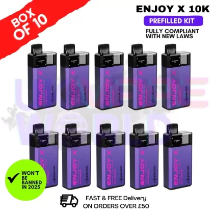 Pink Lemon Enjox X 10K Puff Prefilled Pod Kits Box Of 10
