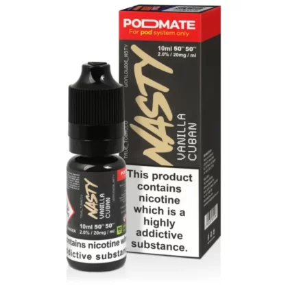Nasty Juice PodMate Vanilla Cuban E Liquid 10ml - Nicotine Strength#20mg>10mg