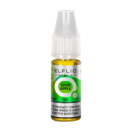 Sour Apple Elfliq Nic Salt by Elfbar - 10ml - Vape Product, Vape Product