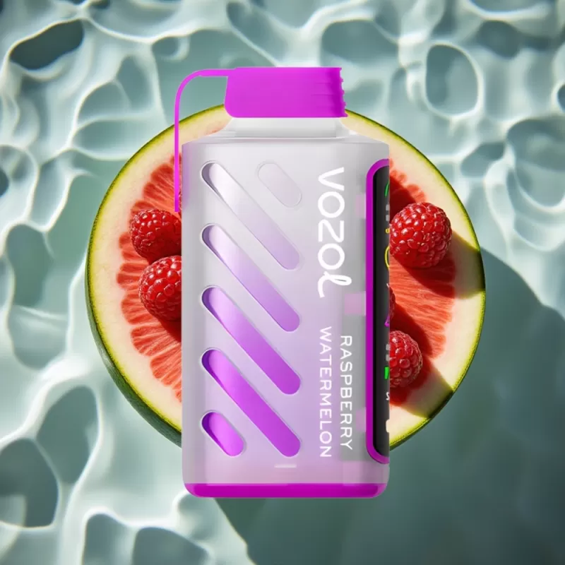 VOZOL Gear Power 20000 Puffs Disposable Vape with S.i.L.C. Tech & Dual Mesh Coil – Raspberry Watermelon - Bangvapeaustralia