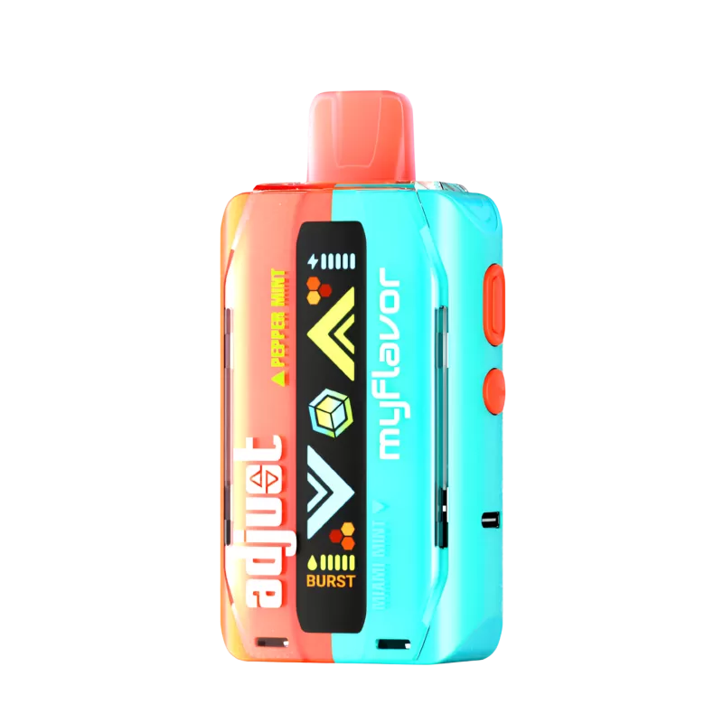 Adjust MyFlavor 40K Disposable Vape - Blue Razz Ice, Mixed Mint - Image 2