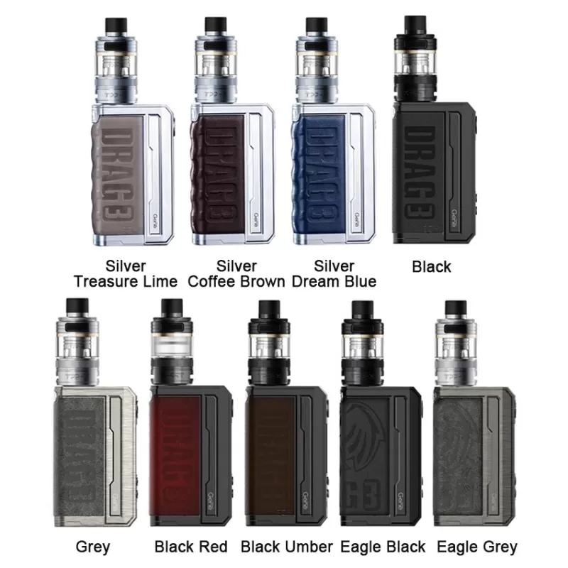 VOOPOO Drag 3 TPP-X 177W Mod Kit - Grey - Image 2