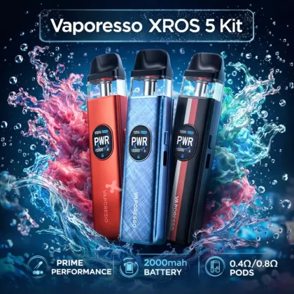 Vaporesso XROS 5 Kit - Blue Silk - Vapeciga