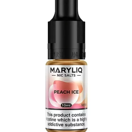 Lost Mary Maryliq Peach Ice Nic Salt Vape Juice - Strength 20mg