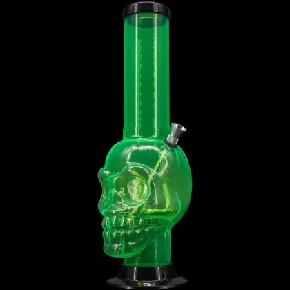 JM Enterprises 12-15″ Acrylic Skull Chamber Bong – Multiple Colors